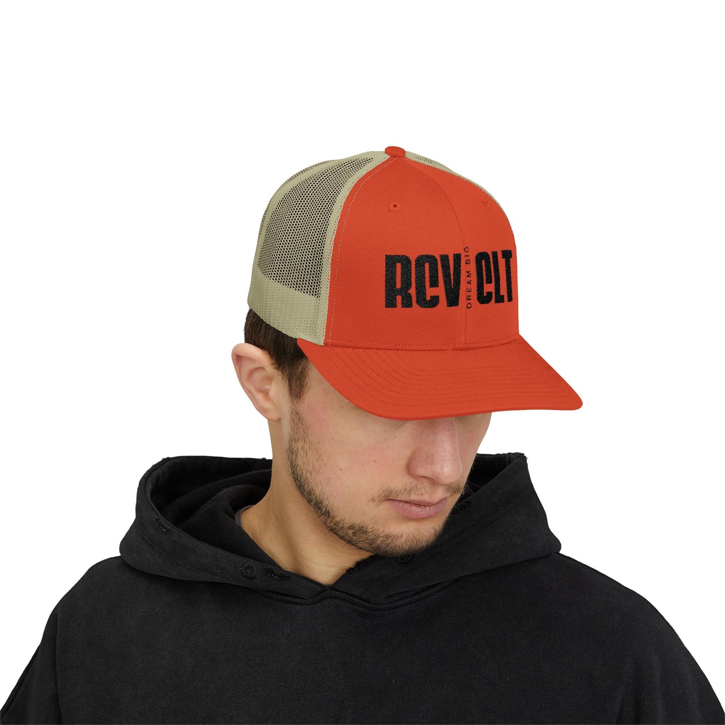 Revolt Trucker Cap — Vintage Distressed Logo Snapback