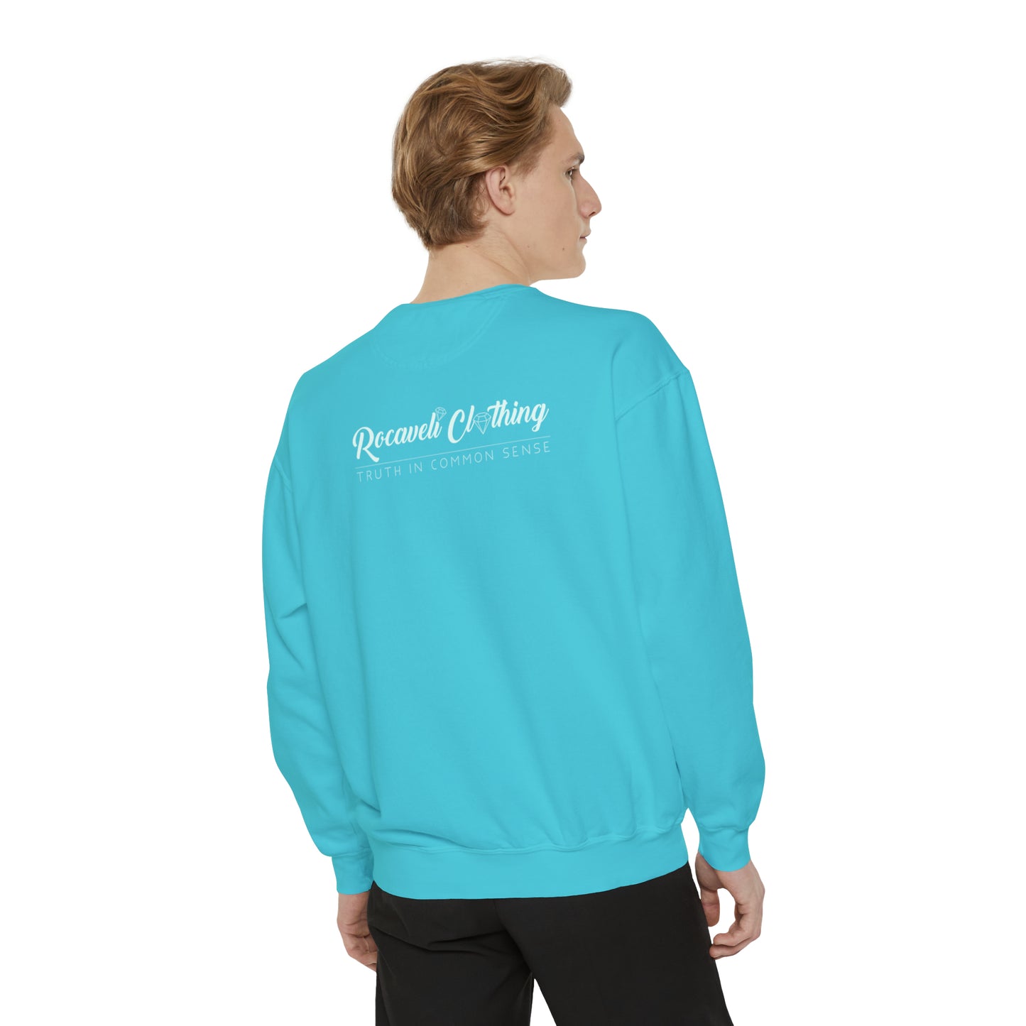 Unisex Garment-Dyed Sweatshirt ROCAVELI WOLF EDITION