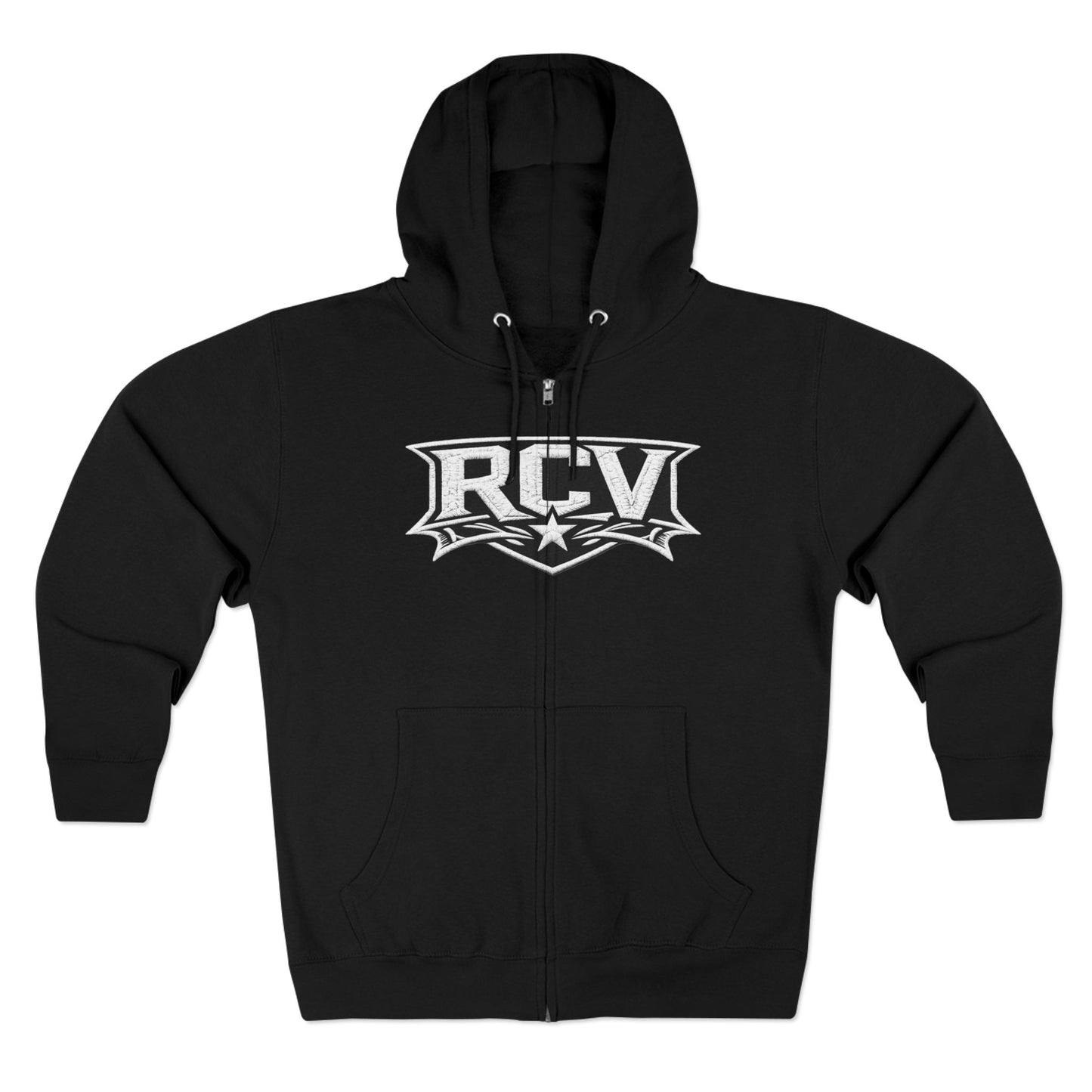 Rocaveli Zip-Up 3RD EYE Hoodie — Graphic Logo Streetwear Jacket