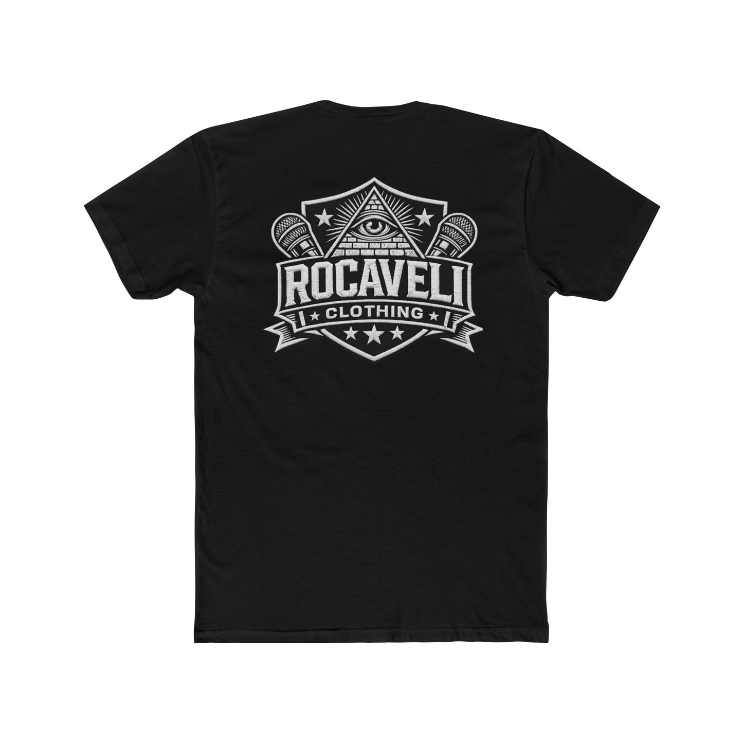Rocaveli 'RCV' Graphic Tee — Vintage Crest Logo Cotton T‑Shirt