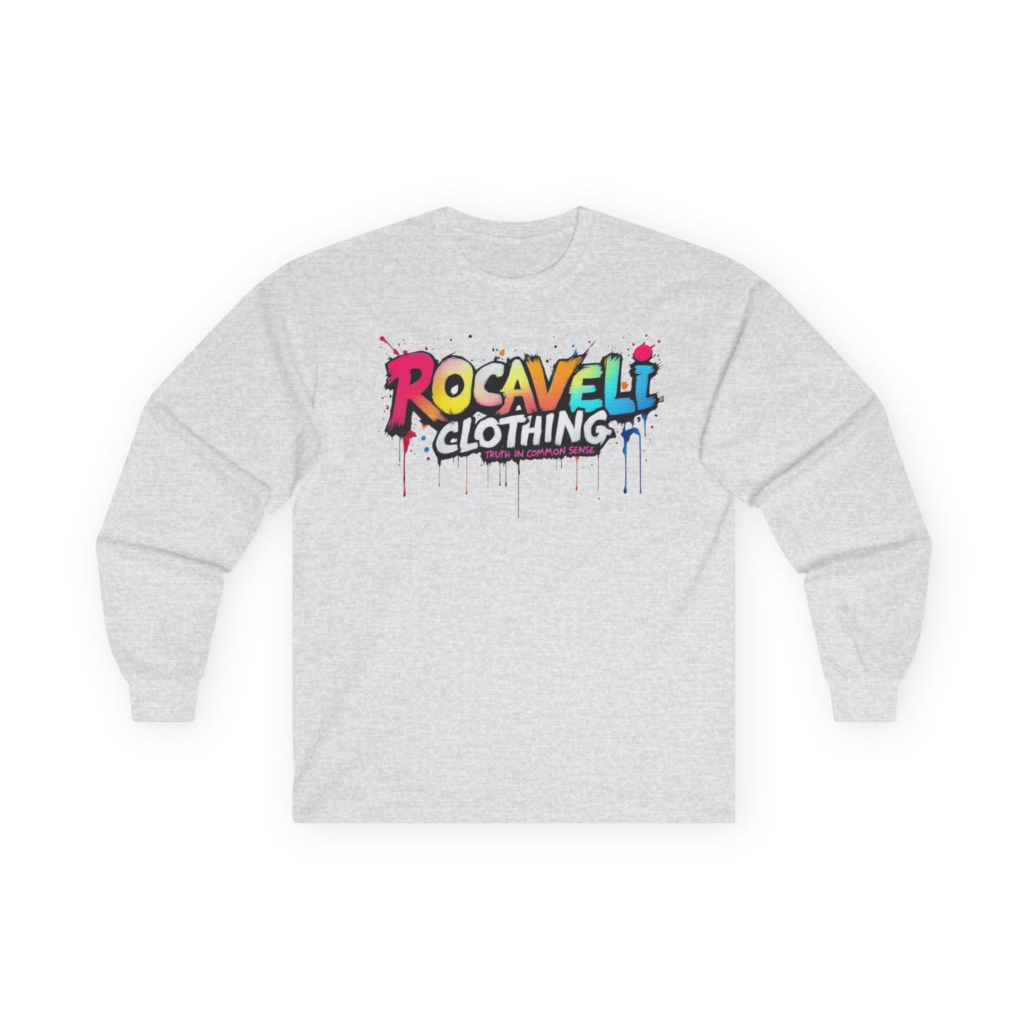 ROCAVELI CLOTHING Long Sleeve Tee — "IDC If You're Mad at Me For Doing What's Best For Me" Colorful Graffiti Quote