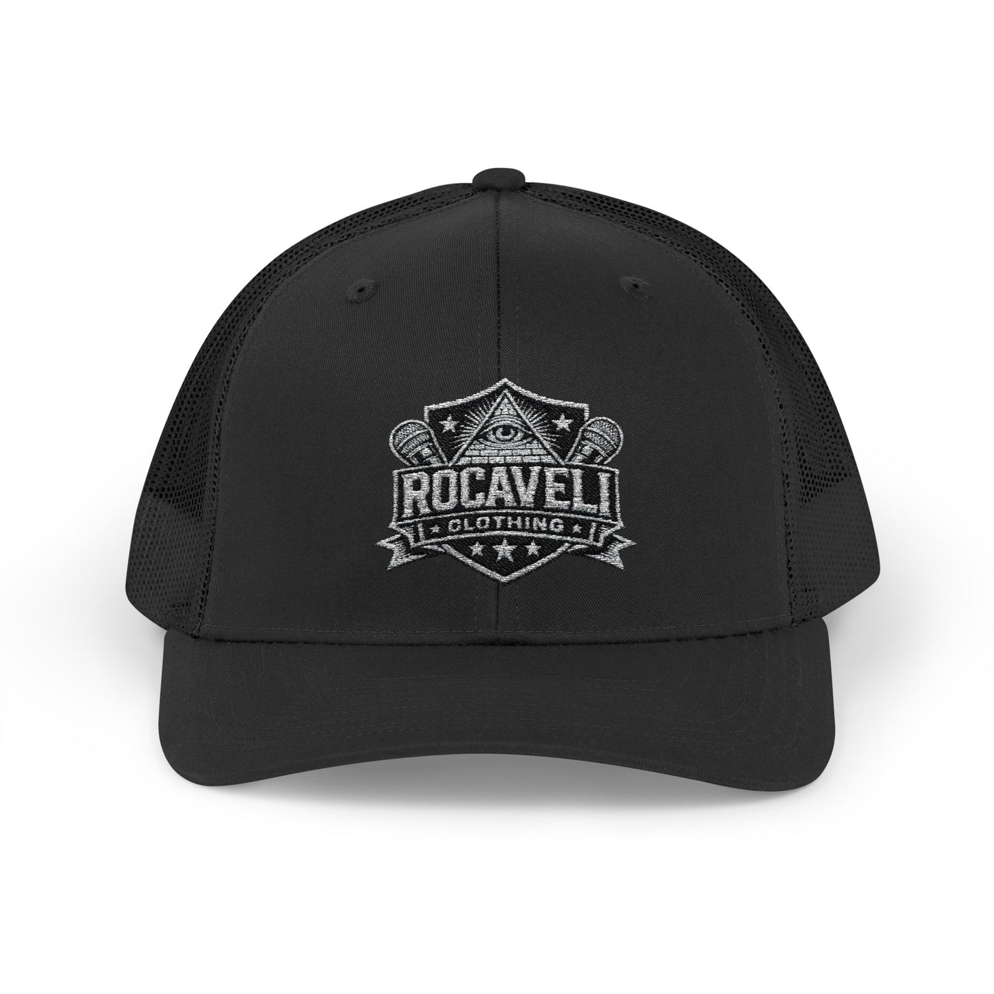 ROCAVELI CLOTHING 3RD EYE Snapback Trucker Cap — 'Rocaveli' Logo Mesh Hat