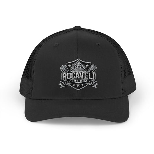 ROCAVELI CLOTHING 3RD EYE Snapback Trucker Cap — 'Rocaveli' Logo Mesh Hat