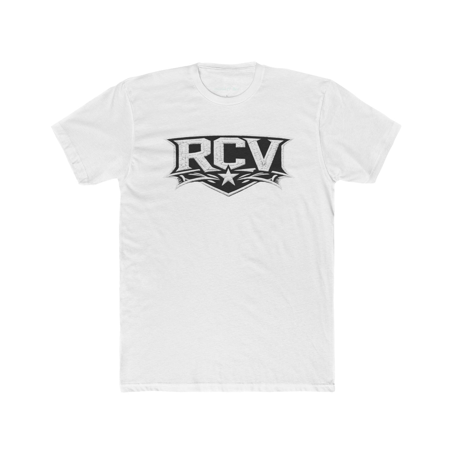 Rocaveli 'RCV' Graphic Tee — Vintage Crest Logo Cotton T‑Shirt