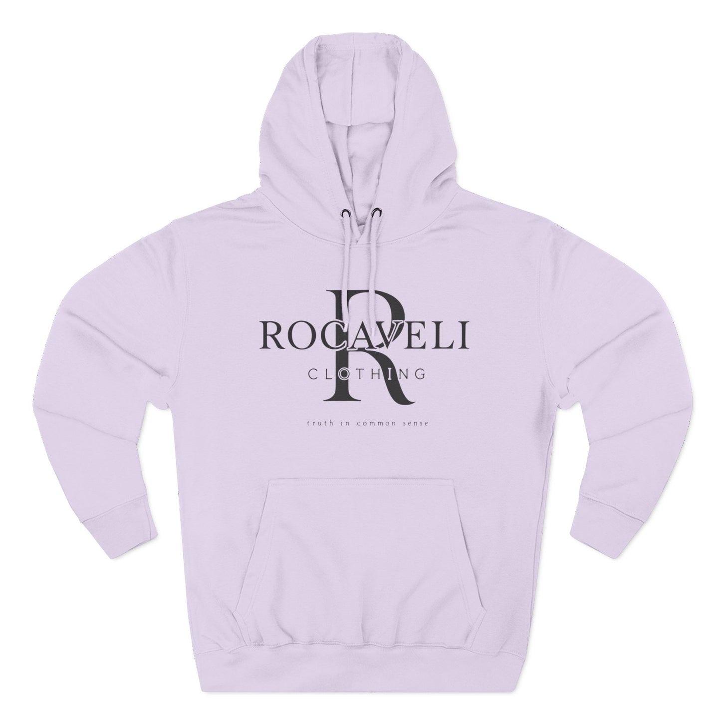 premium Rocaveli Logo Hoodie — Minimal Luxury Fleece Hoodie