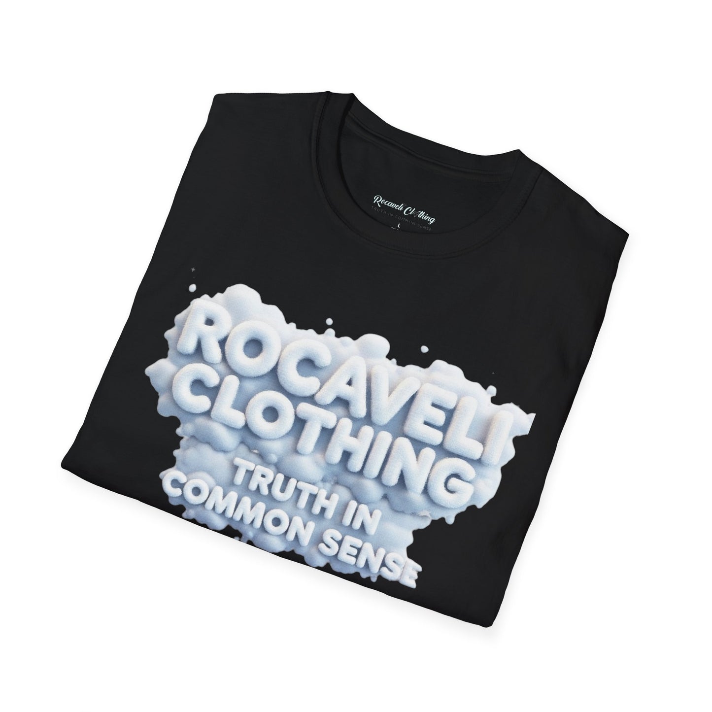 T-Shirt — Rocaveli Clothing “Truth in Common Sense” / Back: “Your negative spirit won’t infiltrate this kingdom”