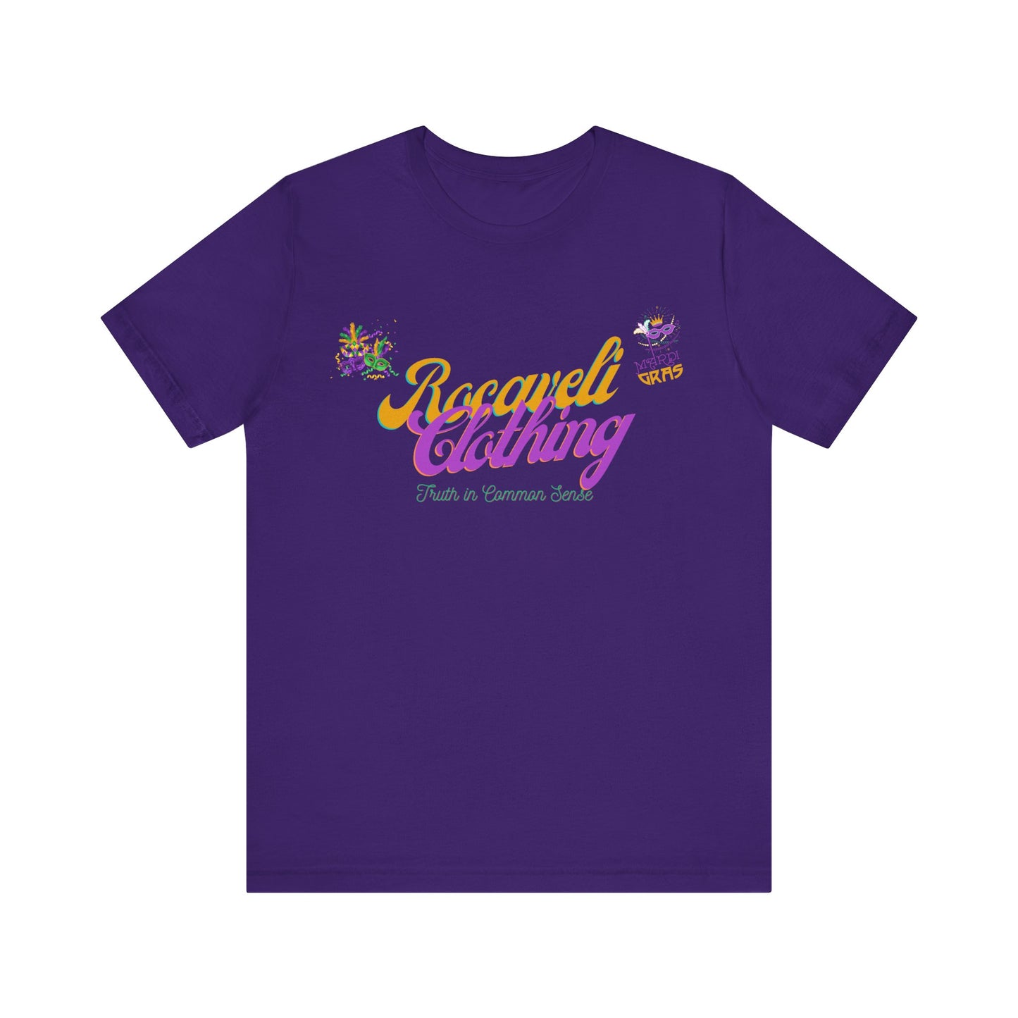 Unisex mardi gras edition rocaveli clothing t shirt