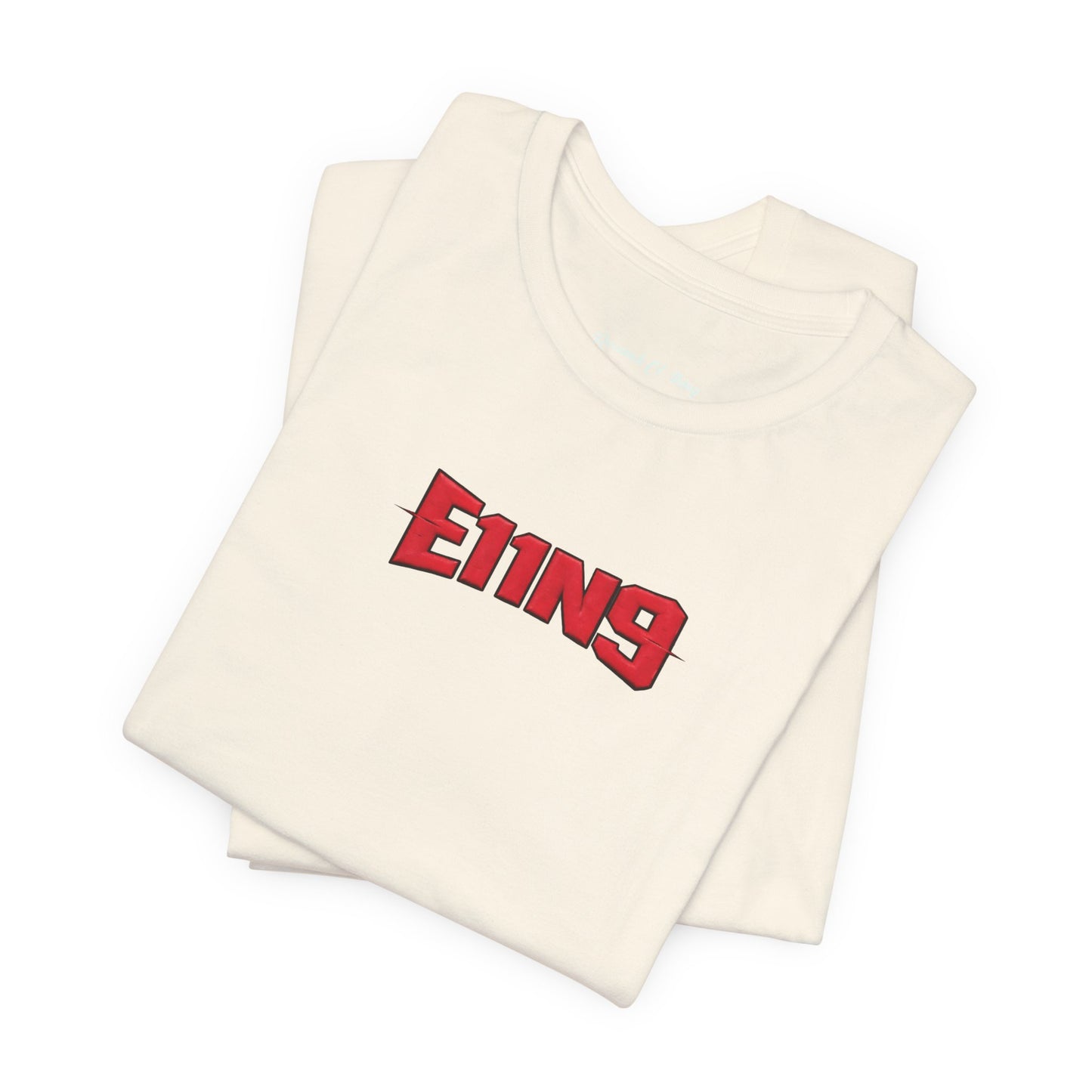 E119 Red Logo Tee - Minimal Retro Graphic T-Shirt