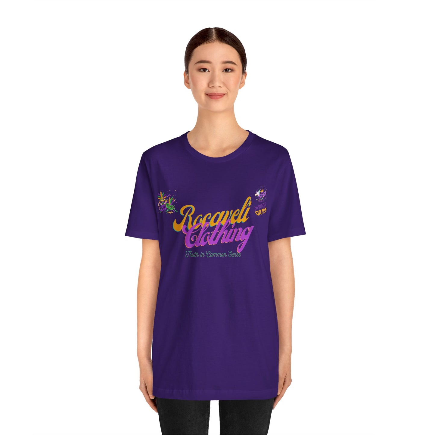 Unisex mardi gras edition rocaveli clothing t shirt