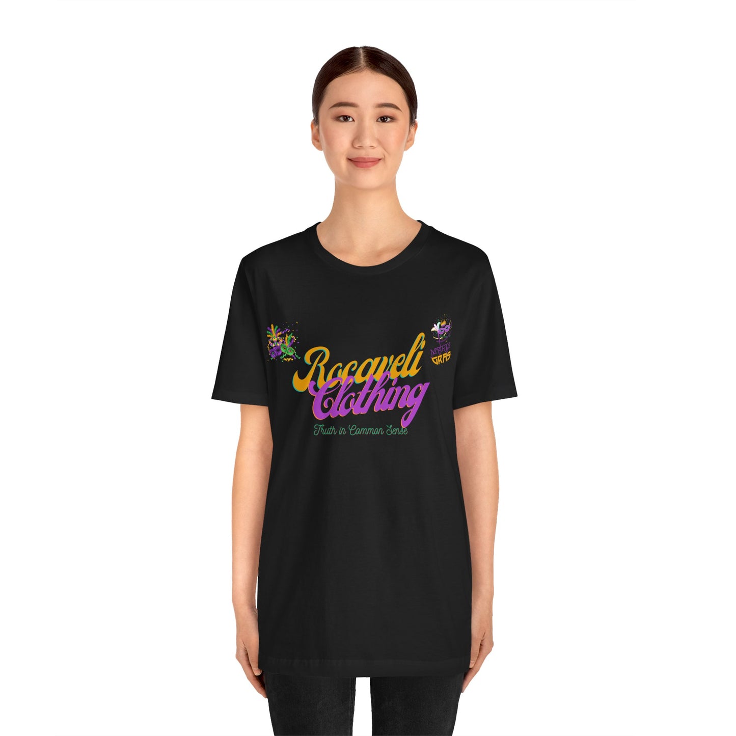 Unisex mardi gras edition rocaveli clothing t shirt