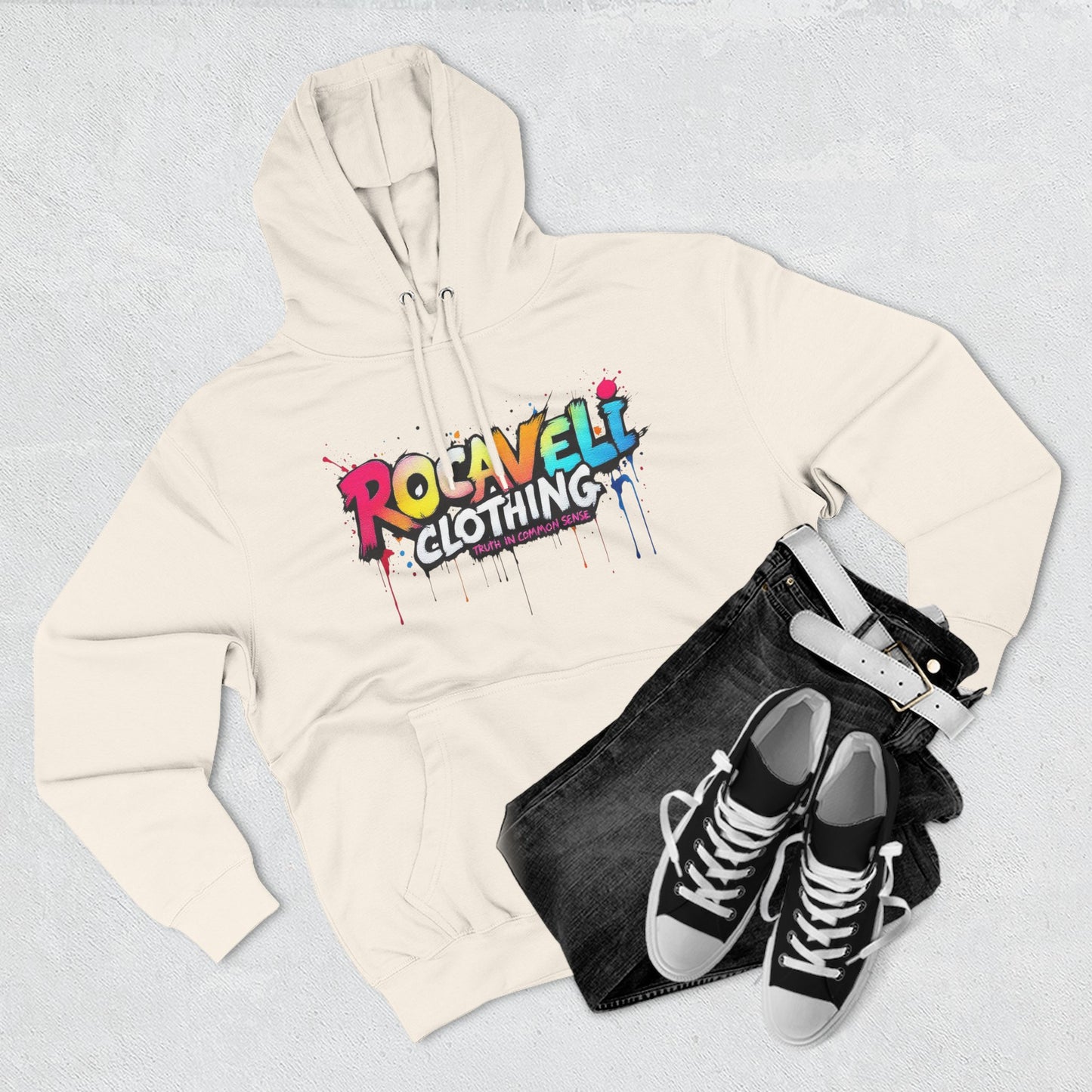 ROCAVELI CLOTHING DOING WHATS BEST FOR ME Three-Panel Fleece Hoodie