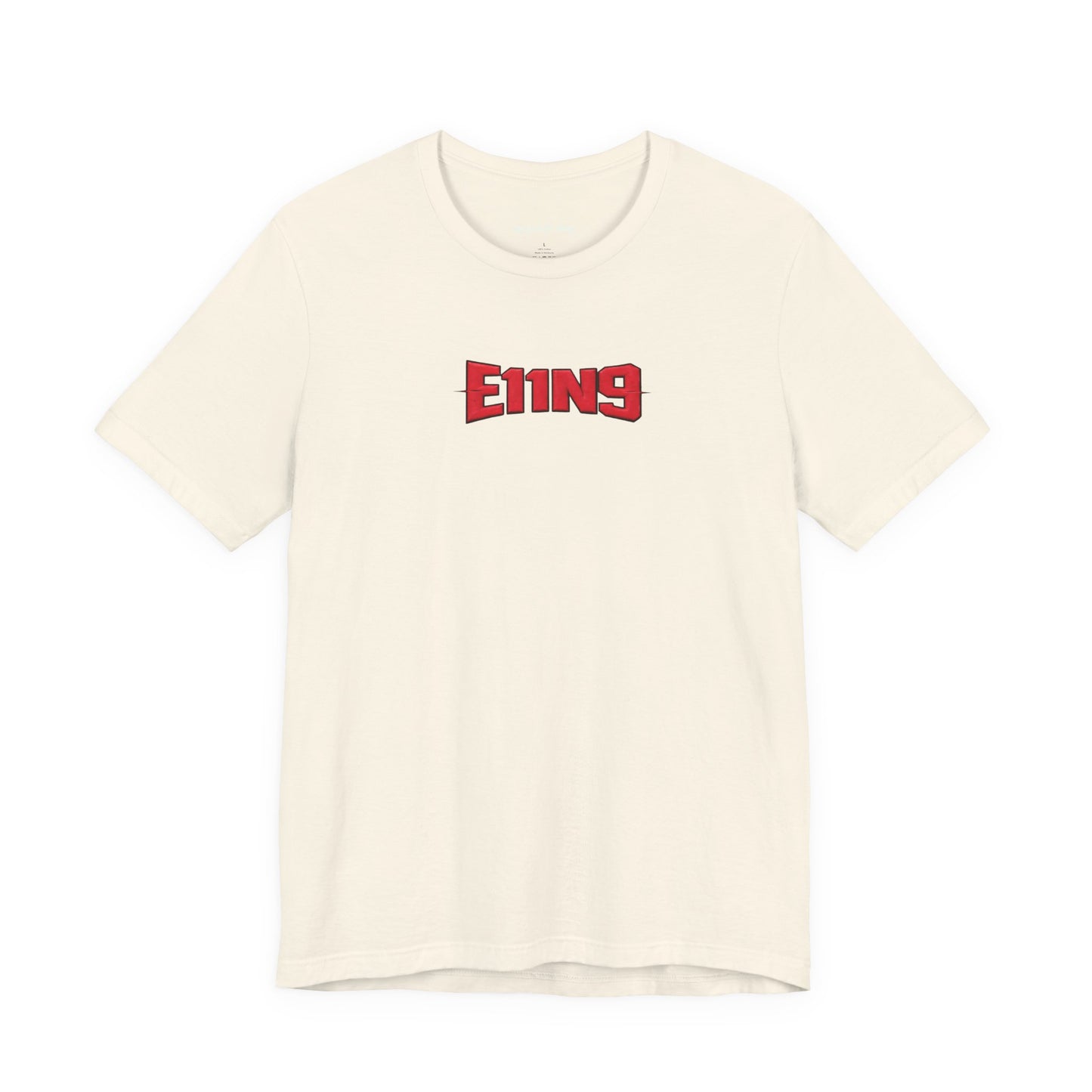 E119 Red Logo Tee - Minimal Retro Graphic T-Shirt